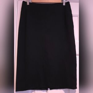 Talbots Women's Size 6 Midi Pencil Skirt Black